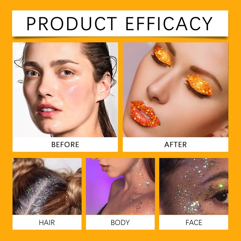 Гель-блестки для тела, волос, макияжа. Цветной гель-блестки. Мягкие ингредиенты. Быстро создают привлекательные эффекты.