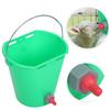 HL MP69 Plastic Multiple Nipples 8L High Capacity Lamb Milk Feed Bucket for Cattle Sheep Livestock(Single Nipple )