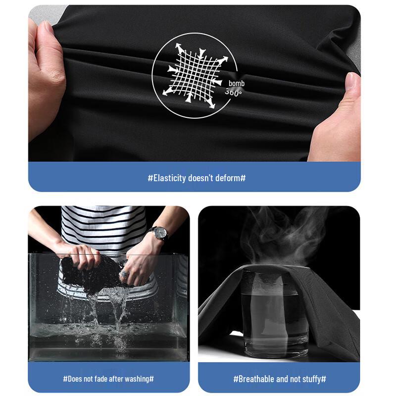 ROMON Men's Cooling Quick-Dry Straight-Leg Casual Pants