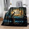 3D Tree of Life printed blanket Flannel Warm blankets Soft and comfortable blanket bed linings cubre cama Birthday Gift
