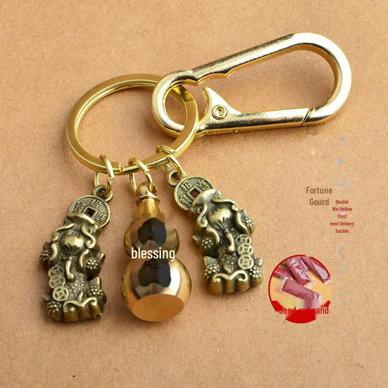 Подвеска из латуни в форме тыквы со знаком зодиака и брелоком Pixiu — креативные украшения в стиле зодиака