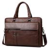 Мужской винтажный коричневый деловой портфель-мессенджер, мужская сумка через плечо, профессиональная сумка для ноутбука для мужчин