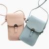 Portable Mini Touchable Screen Pu Leather Diaper Bag Cell Phone Pocket Wallet Crossbody Bag Travel