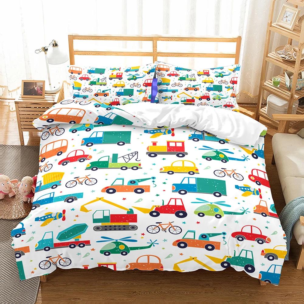 Bedding Set Cartoon Bear Bed Set King Queen Full Kid Twin Bedding Set Household Bedclothes Red Heat Kid Bedroom Set Ropa De Cama
