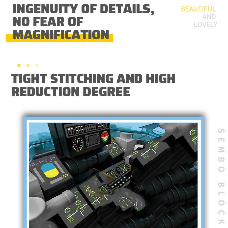 SEMBO SWAT, полицейский технический вооруженный вертолет, строительные блоки, модель, военный комплект STEM, WW2, самолеты, кирпичи, игрушки «сделай сам» для мальчиков и взрослых