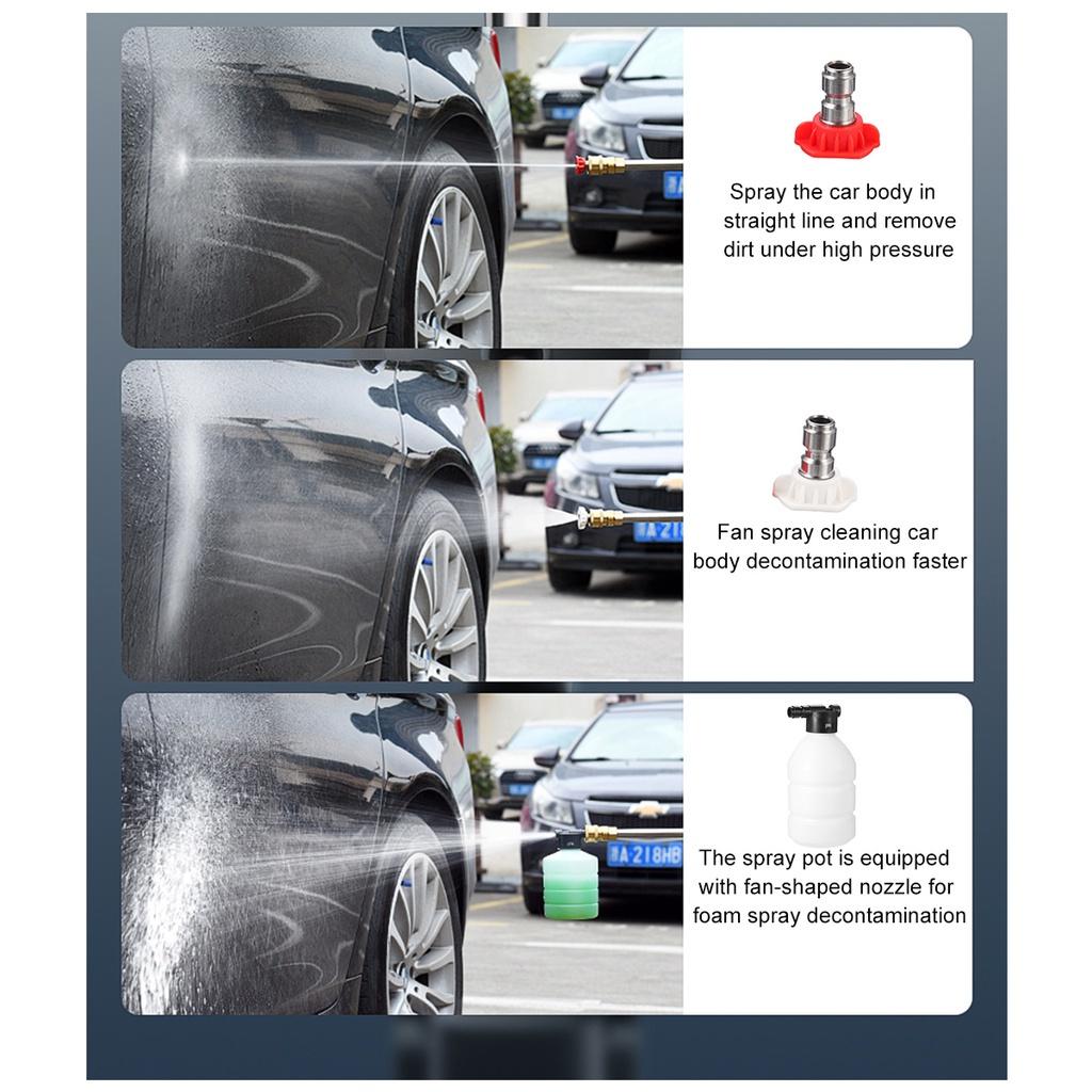 600 Вт 20000 мАч Беспроводная мини-мойка высокого давления очиститель пистолет для мойки автомобиля пеногенератор для Автоинструментов