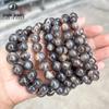 Jinde Jewelry 5A Deep Black Rutilated Sunstone & Moonstone Bead Bracelet