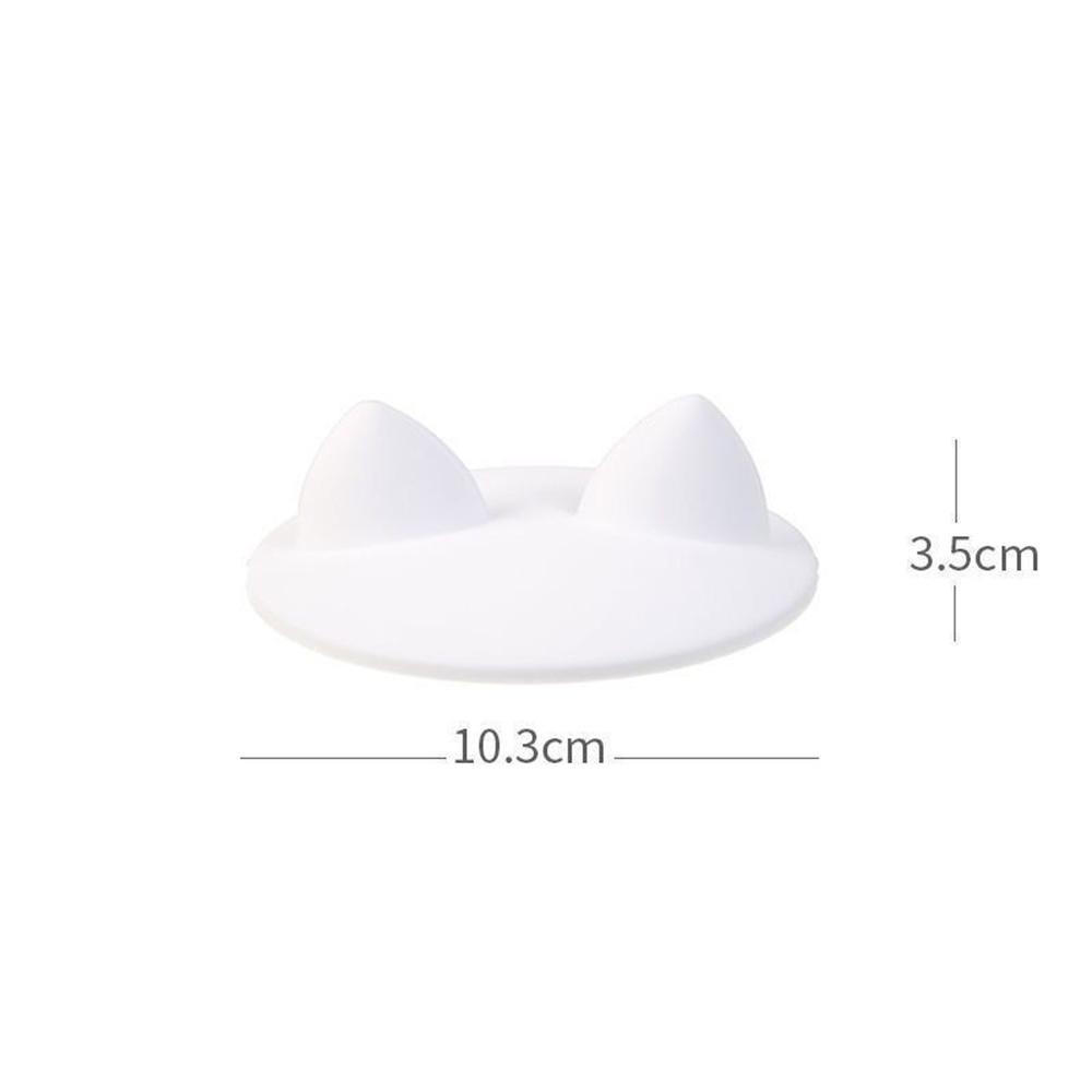 Милая силиконовая крышка для чашки с кошачьими ушками, термостойкая, герметичная, крышка для кофейной кружки, аксессуары для питья