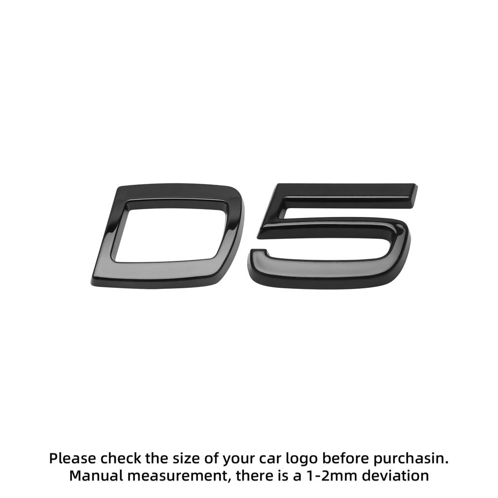 3D ABS Letters Decals for For Volvo D2 D3 D4 D5 D6 D7 D8  Car Rear Trunk Tailgate Side Fender Badge Emblem Sticker Decoration