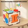 Многофункциональный развивающий куб, Развивающая игрушка, Развивает координацию рук и глаз у детей, Развивающие игрушки для раннего образования