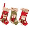 Рождественский носок Лось Медведь Снеговик Плюшевые конфеты Подарочный мешок Камин Рождественская елка Подвесные украшения для новогодней вечеринки Домашний декор Подарок
