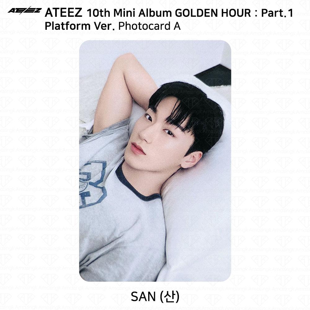 ATEEZ 10-й мини-альбом Golden Hour Part.1 Платформа Версия Мини-открытка для фотокарты KPOP