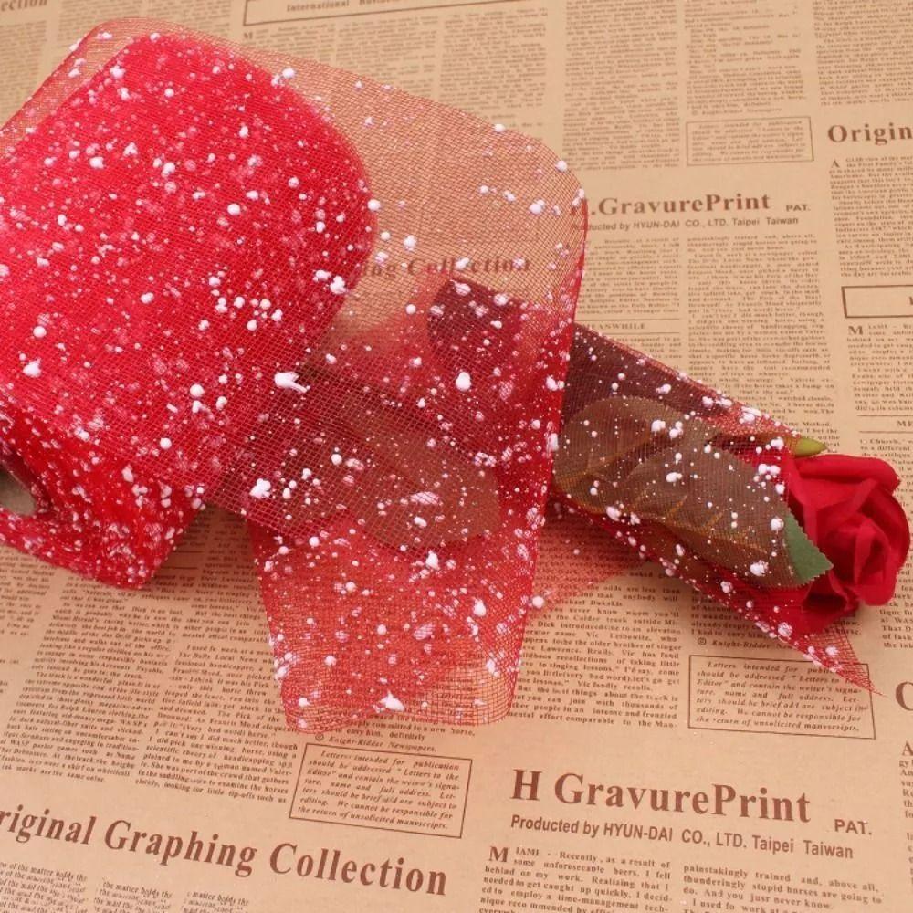 Бумага для упаковки пряжи ручной работы, марля, сетка из пряжи Snow Point, новая упаковочная бумага со снежинками