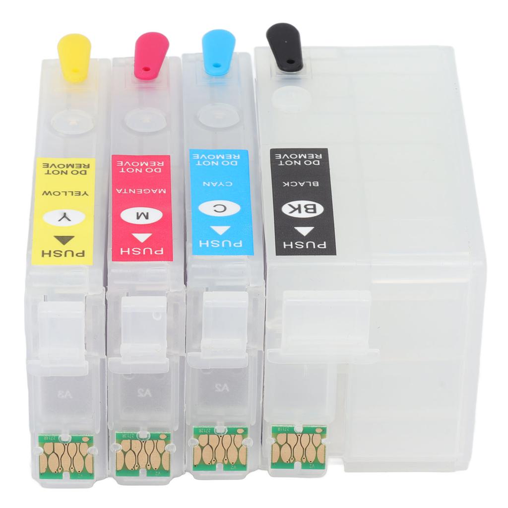 4 Colors Ink Cartridge with Permanent Chip Printer Refill Ink Box Replacement Black Cyan Magenta Yellow T252XL1 T252XL2