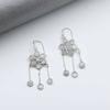 925 Sterling Silver Earring, Moonstone Gemstone Earring, Dangle Earring, Designer Earring, Floral Earring, Women Earring