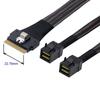 Cablecc Ultraport Slimline SAS Slim 8i to Dual 4i Mini SAS HD Cable PCI-E 4.0 SFF-8654 74-pin SFF-8643 PCI-Express