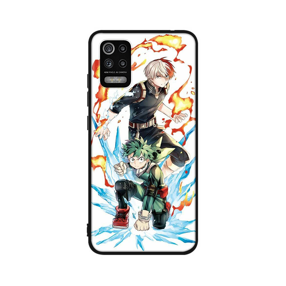 Чехол DT7 Hero Academia для Xiaomi Poco X6 X4 M5 M6 F5 F6 C65 C55 C50 C51 C40 Redmi Note 7 8 14C A3X 13C 12C 11 10A 9C Pro черный мягкий чехол