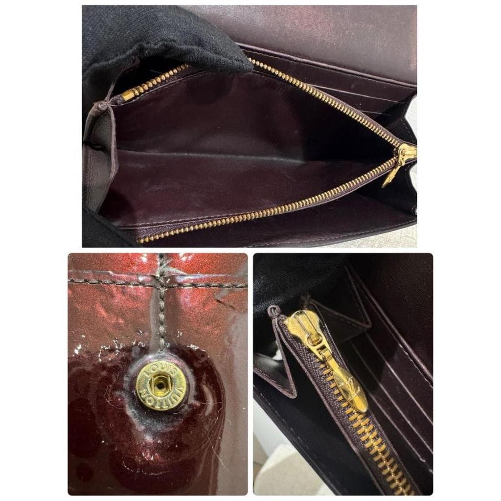Used Louis Vuitton Portefeuille Rosewood Vernis Amarante TN0142