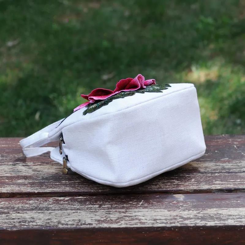 Ethnic Style Women's Printed Canvas Embroidered Tote Cotton Canvas Cell Phone Handbag Hundred Square Bag To High Quality Elegant Handbags