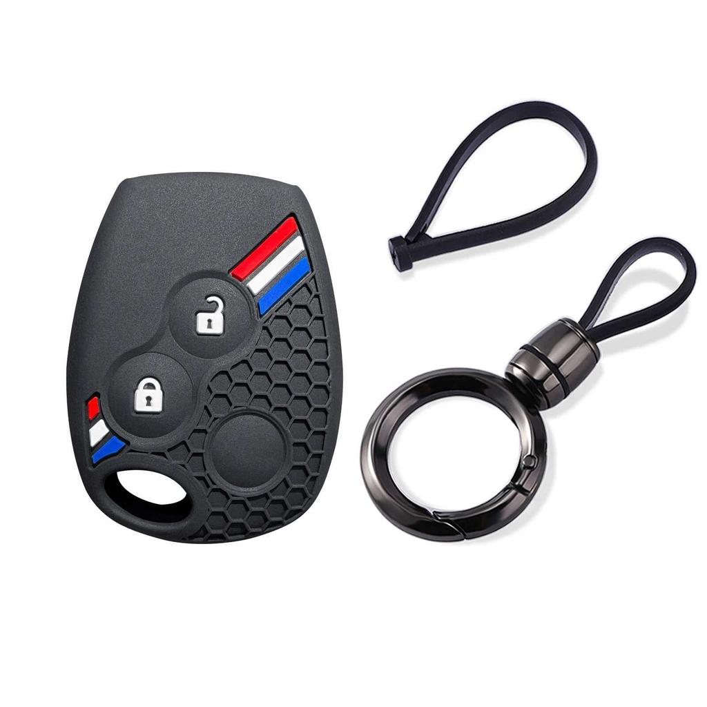 Силиконовый чехол для автомобильного ключа для Renault Trafic Clio Duster Logan Dacia Logan Duster Sandero Для Nissan Terrano Almera Колпачки на кнопки Оболочка