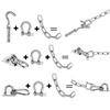 Multistyles Rope Paracord Buckle Survival Bracelets O-Shaped Shackle  Outdoor Accessories