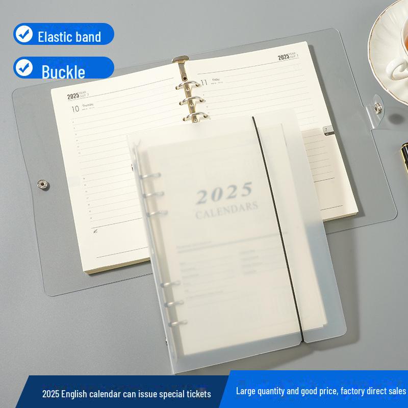 Красочные отрывные квадратные страницы для блокнота из ПВХ на английском языке на 2025 год