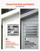 VEVOR 413 mm Shutter Exhaust Fan Wall Mounted Automatic Louvers Silver, Sturdy Steel Housing, 2270 CFM Low Noise, AC Motor