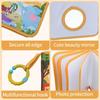 62KD Photo Book Baby Memory Book Soft Fabric Photo Album With Safety Mirror And Teething Circle For Newborns