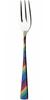 Вилка Nagao Niji Himefork из нержавеющей стали, разноцветная, сделано в Японии - - 11,8 см 18-8