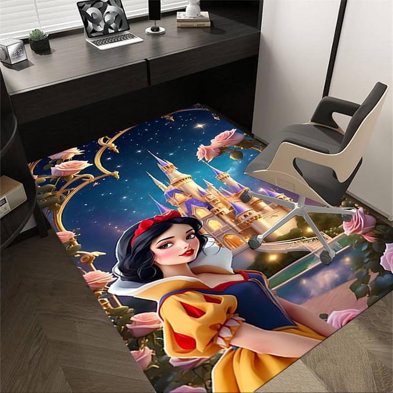 1pc castle roses Carpet Anti Slip Polyester Floor Mat for office.Bedroom