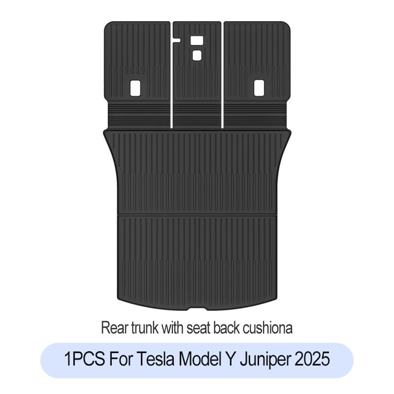 For Tesla New Model Y Juniper Premium/Performance 2025+ TPE Floor Mats Luggage Mat Wear-resistant Foot Pads ModelY Trunk Mats
