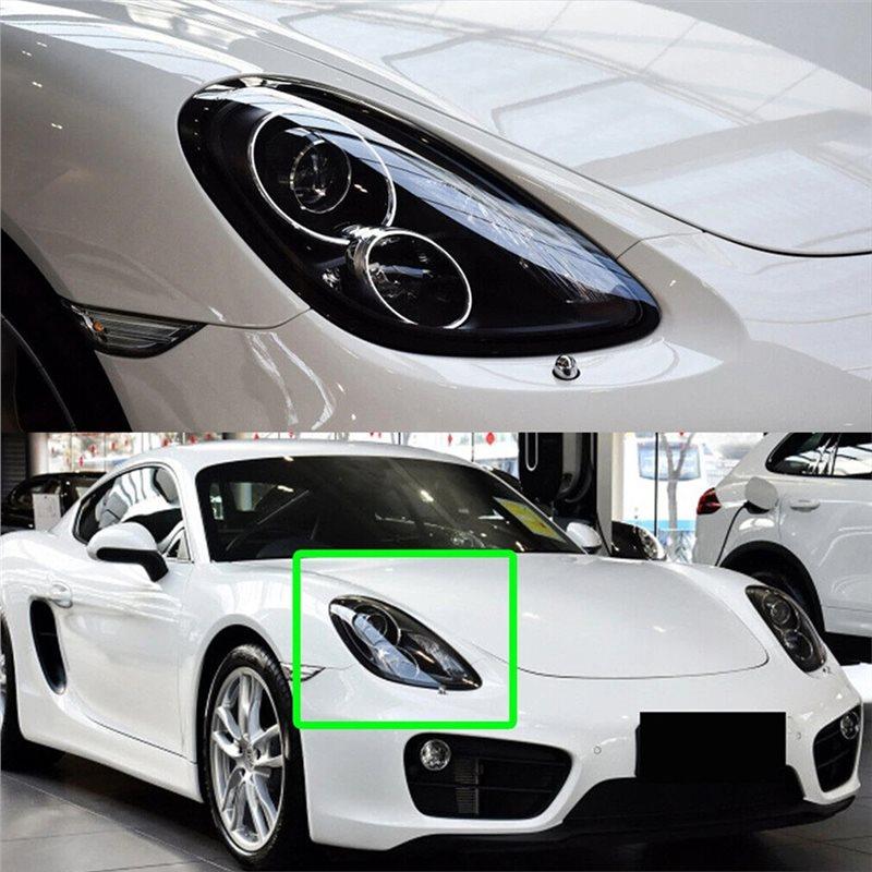Для Boxster Cayman 981 2013-2016 Передняя фара Стекло фары Крышка фары Прозрачный абажур Оболочка автомобильной фары Детали