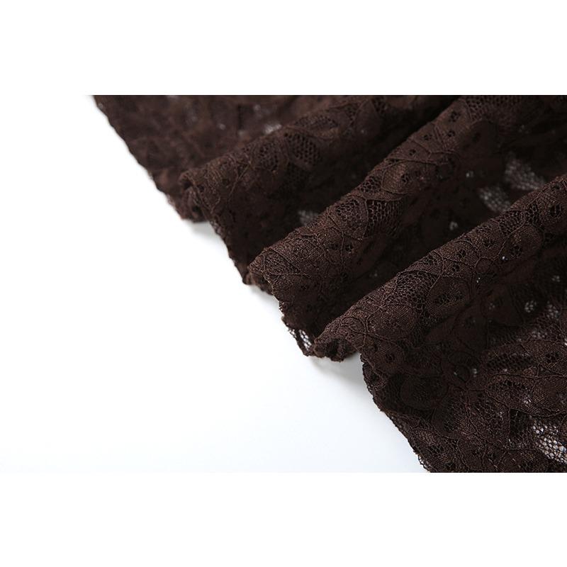 Женское сексуальное платье Spice Fashion с подтяжками, кружевным дизайном, V-образным вырезом и запахом на бедрах