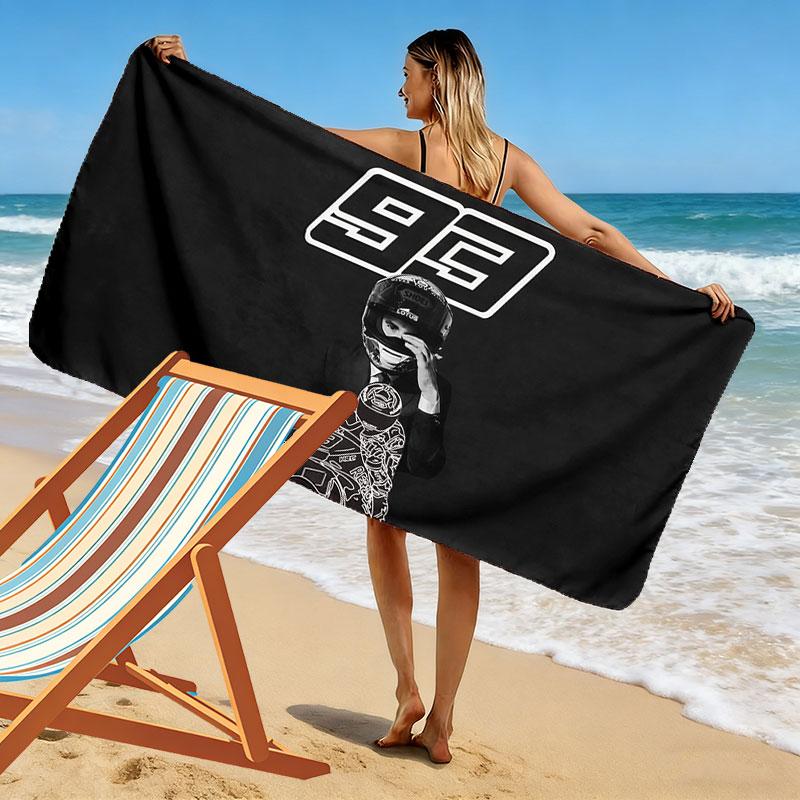 MAR#93 Print Beach Towel, Large Soft Quick Dry Towel for Beach Camping Swimming