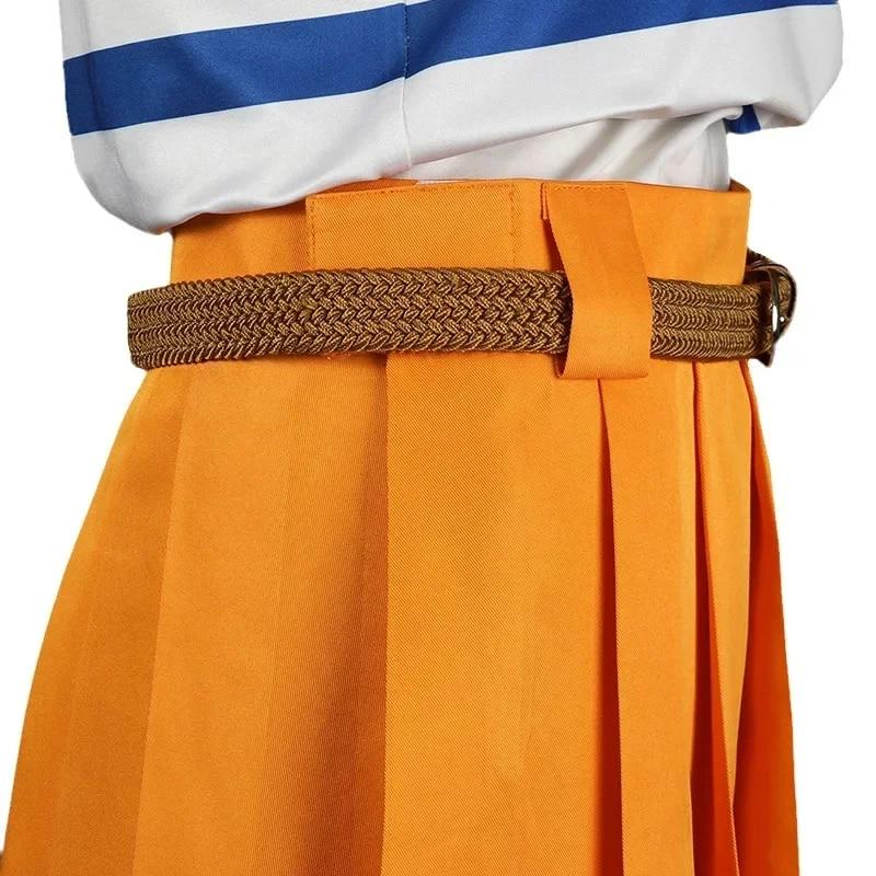 Tv Action Movie Anime Monkey D Luffy Coby Roronoa Zoro Cosplay Costume Suits Uniform Short Skirt Halloween Carnival Party for Women