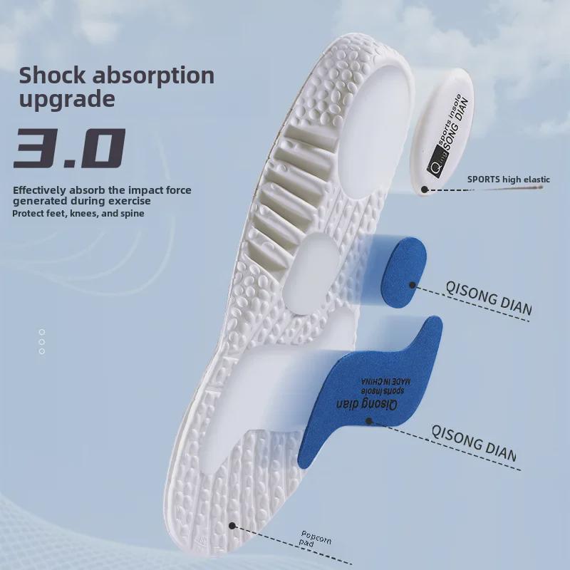 Высокоэластичные амортизирующие спортивные стельки — впитывают пот, дезодорируют, удобны для баскетбола, бега или длительного стояния.