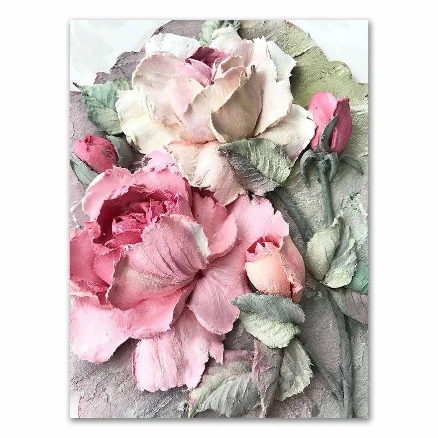 Art Scandinavian Home Decor Abstract Canvas Wall Art Flower Posters And Prints Wall Pictures For Living Room Decoration