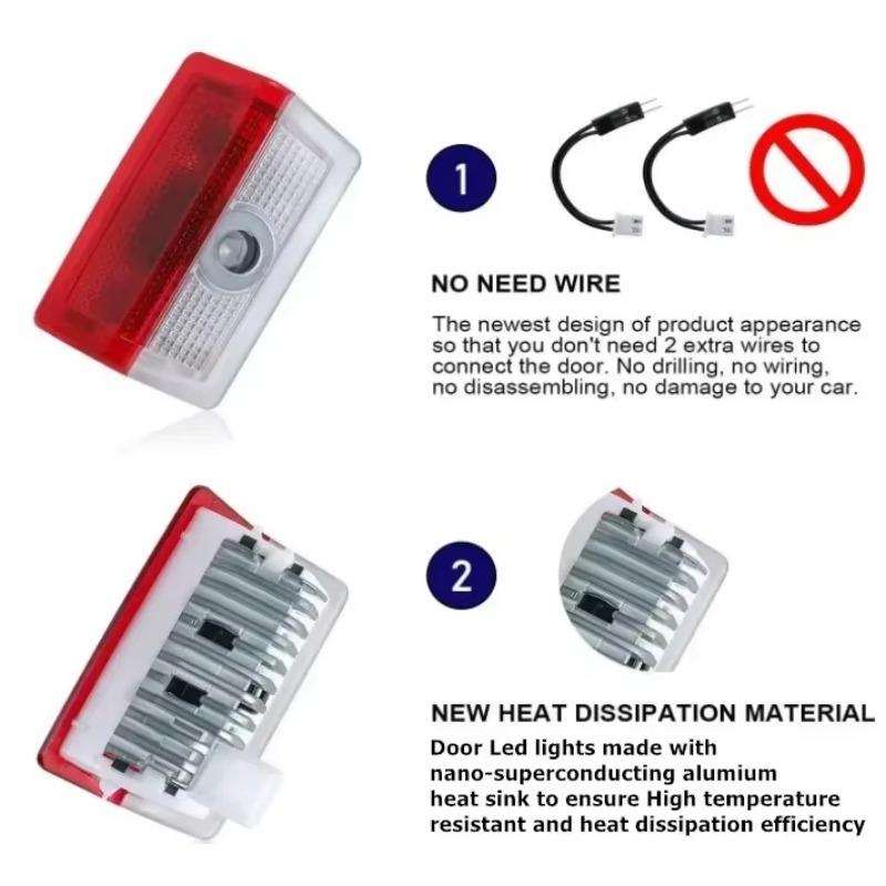 DLT2 For Benz AMG 2PCS Car Door Emblem LED Light Welcome Lamp Wireless Laser Projector For Mercedes Benz B/C/E/S Class A Class C200L