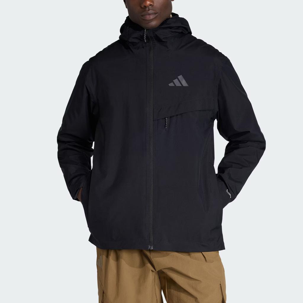 Adidas Terrex Multi 2-слойная дождевая спортивная куртка для улицы, ветрозащитная, водонепроницаемая, дышащая, прочная, с капюшоном, мужские куртки JY4118