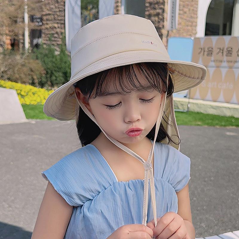 Childrens Uv Shield Hat With Wide Brim And Soft Fabric For Beach Vacation