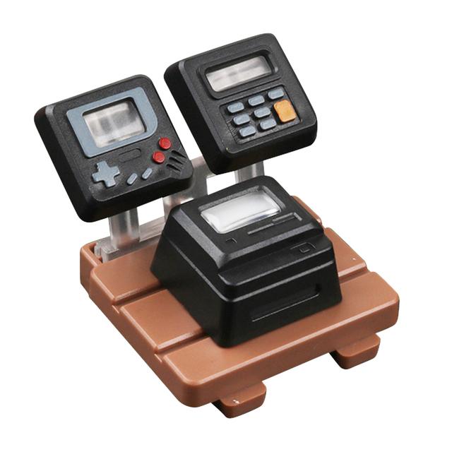 K-04 Колпачки для клавиш 3 в 1 Замена для механической клавиатуры Колпачки для клавиш в стиле ретро Колпачки для игровых консолей Симпатичные прозрачные колпачки для клавиш Костюм