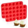 24-Hole Silicone Cake & Muffin Mold Baking Tray