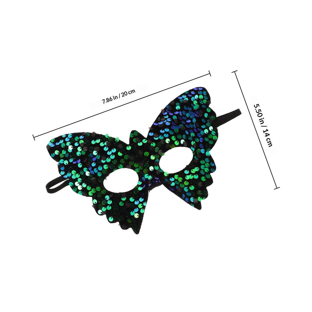 Women Masquerade Mask Venetian Inspired Sequin Half Face Mask for Party Carnival Mardi Gras Cosplay Decoration