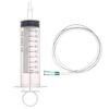 50-150ml Plastic Syringe Rings + Syringe Connector Disposable Nutrient Solution  Large Hydroponic Plastic Feeding Syringe
