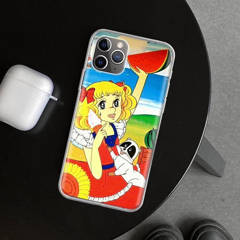 Аниме Конфетный Чехол для Телефона для iPhone 11 12 13 Mini 14 15 Plus 16 Pro Max 17 Air 7 8 + SE Арт Индивидуальный Fundas 11 12 13 Mini