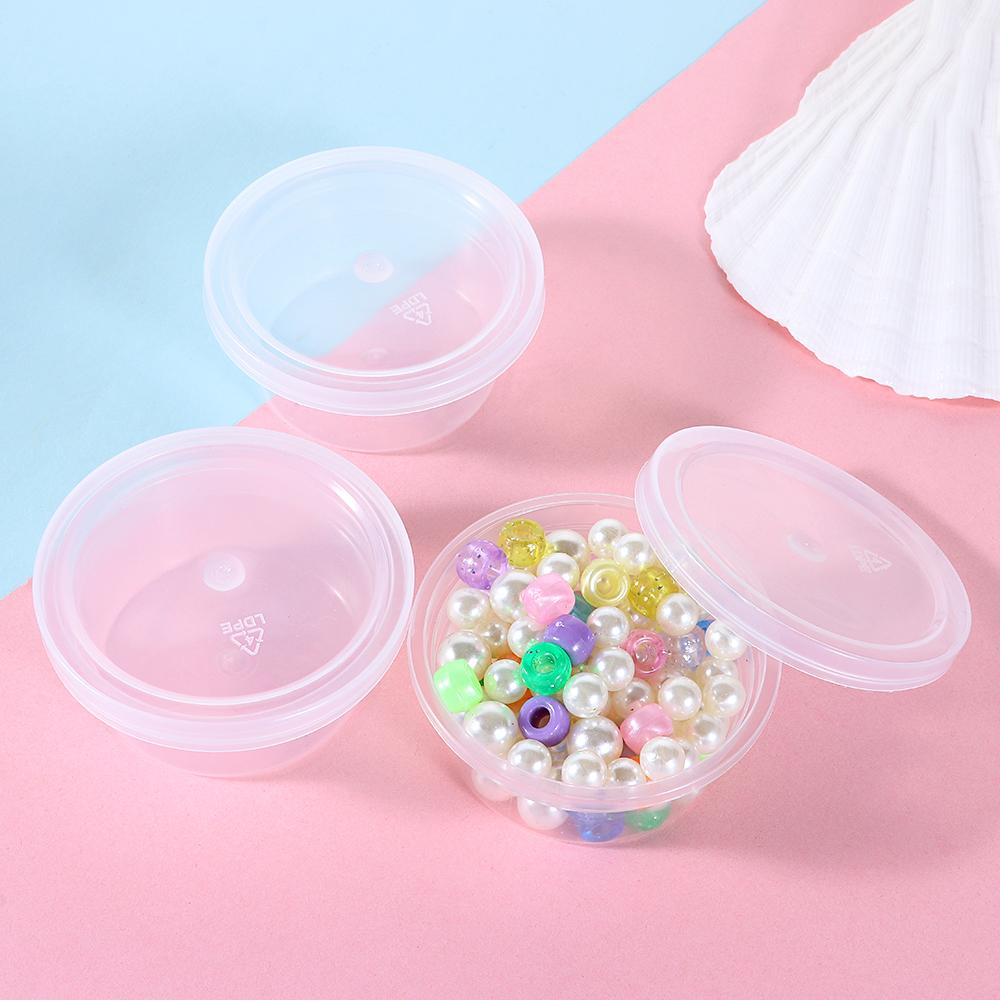 3/20PCS Home Plastic Bin Sundries Box Clay Storage Ball Cup Foam Container With Lids