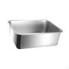 Cat Litter Box Toilet Stainless Steel Bedpan High Sided Easy To Clean Open Top Splashproof for