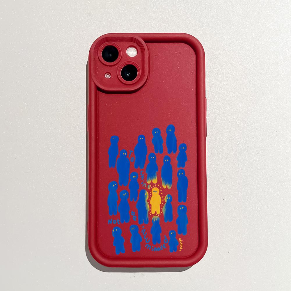Чехол для телефона с рисунком синего рисунка и рисунком для iPhone Samsung Galaxy Xiaomi Redmi POCO HUAWEI Honor, противоударный резиновый чехол
