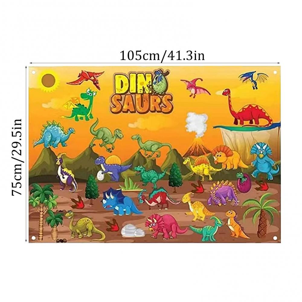 Набор досок для рассказов из фетра для детей, трехмерный тематический игровой набор для рассказывания историй, 3,44 фута, образовательный интерактивный игровой набор с крючками, многоразовая обучающая доска