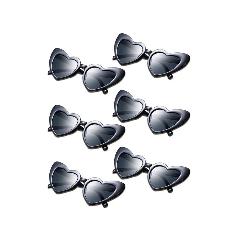 1Pc Bachelorette Party Heart Shaped Sunglasses Wedding Party for Women Men Bridemaid Glasses Team Groom and Groomsman Gift